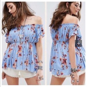Free People Off The Shoulder Blouse